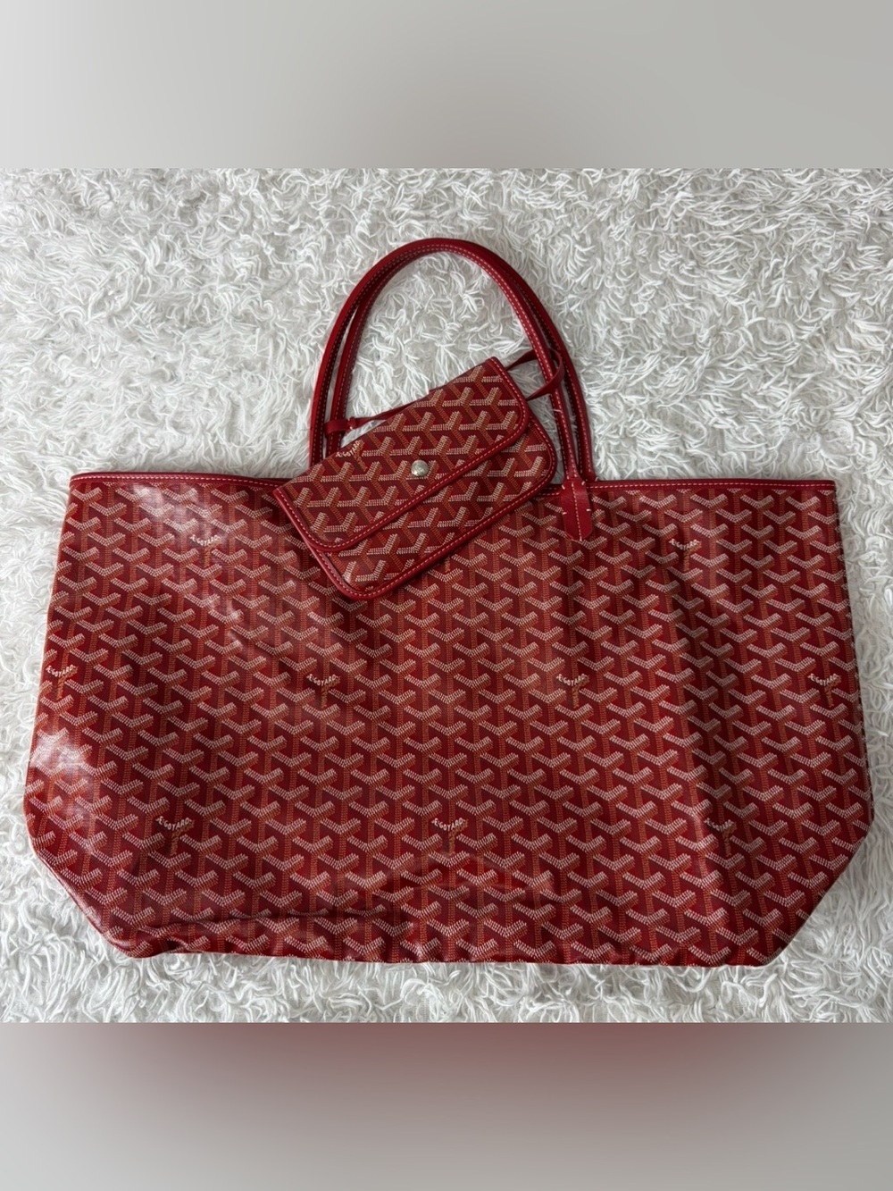 GOYARD Goyardine Saint Louis GM in Red